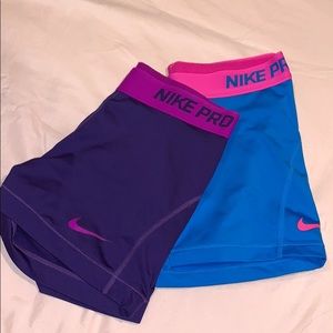 Bundle of 2 Nike Pros Spandex Cheer Size Medium